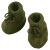 Baby-Schühchen "Engels schilf melange-farbene Zwergenschühchen" aus weichem Woll-Fleece 100% Wolle (kbT) - weich und warm! - Lieferumfang 1 Paar