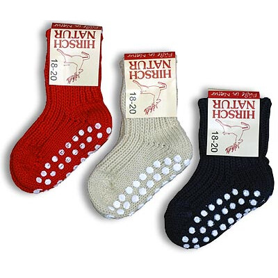 Stoppersocken, grob, 100% Wolle (kbT), marine, 21-22