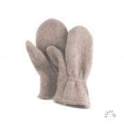 Wollfleece-Fäustel "beige", 100% Wolle (kbT)