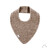 Dreieckstuch "Wollfleece sand" mit Druckknopf, 100% Wolle (kbT)
