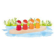 "gokis 4 Figuren im Boot" zum Hineinstecken,...