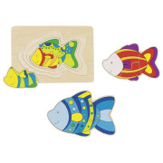 Schichtenpuzzle "Fisch - 4 Schichten...