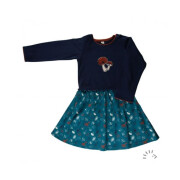 Kleid "Pilze Mushroom petrol", 100% Baumwolle...