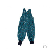 Latzhose "Plilze Petrol Mushrooms", 100%...