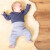 Body "Waffeljersey blaugrau" mit langem Arm, Baumwolle (kbA)