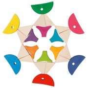 Legespiel Bausteinkasten "6 bunte Fische in...