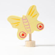Steckfigur gelber Schmetterling, Holz, Steckfigur...