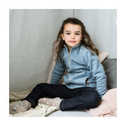Fleece-Jacke "steinblau -meliert", 100%...