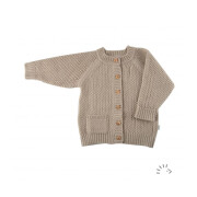 Cardigan-Jacke "beige", gestrickt, 100%...