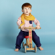 Muslin-Hose "navy marine",Mull - Musselin, 100%...