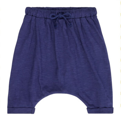Baby-Shorts "navy marine", - leichter Slub Jersey, 100% Baumwolle (kbA)