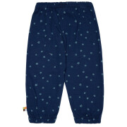 Hose "leichter Slub mit Druck.. auf Ultramarine -...