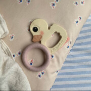 Set "Beißring powder pink+ Babygreifling...