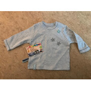 Shirt "grau/natur mit Stern - pimp das Shirt",...