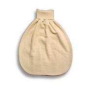 Strampelsack, Frottee, 100% Schurwolle, natur