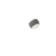 Stirnband "grau Pickapooh", 70% Wolle (kbT) +...