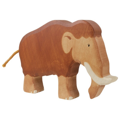 Holzfigur "Mammut", Holztiger Holzfiguren, handbemalt