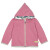 Fleece-Jacke "Grape (Wein), Kapuze mit Pferden", Fleece: 100% Baumwolle (kbA), grau abgesetzt