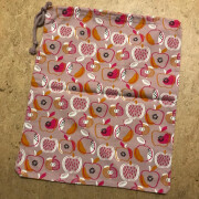 Geschenkbeutel "Apfel auf mauve", 100%...