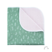 Spiel- und Wickeldecke "iobio-Green Leaves...
