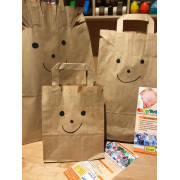 Geschenktüte "Gesicht mit Haaren/Stacheln -...