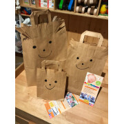 Geschenktüte "Gesicht mit Haaren/Stacheln -...