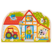 Steckpuzzle "Unser Bauernhaus", 7 Puzzleteile,...