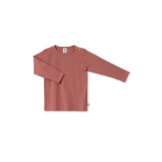 Ripp-Shirt "dunkel mauve", 100% Baumwolle (kbA)