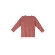 Ripp-Shirt "dunkel mauve", 100% Baumwolle (kbA)