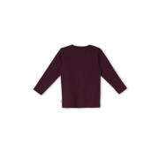 Ripp-Shirt "aubergine", 100% Baumwolle (kbA)