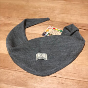 Dreieckstuch "Wolle-Seide grau, gestrickt - Pickapooh