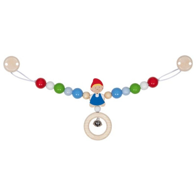 Kinderwagenkette "Figur mit Glöckchen", ca. 40cm