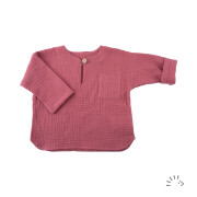 leichtes Shirt "Musselin Raspberry", leichte...