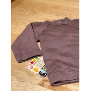 Wickelshirt "mauve mit Wolle/Seide"