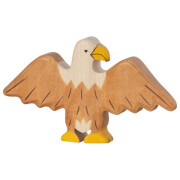 Holzfigur "Adler", Holztiger Vogel, handbemalt