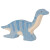 Holzfigur "Plesiosaurus Dinosaurier", Holztiger Holzfiguren, handbemalt