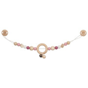 Kinderwagenkette "Herz mit Silikon, pink",...
