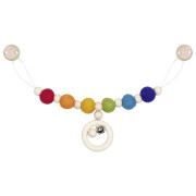 Kinderwagenkette "Regenbogen mit Wollfilz +...
