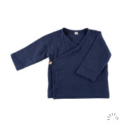 leichtes Wickelshirt "Musseline Marine",...