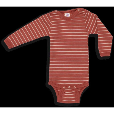 Body "kupfer/natur - mit Druckknöpfen auf der Schulter", 70% Wolle (kbT)/30% Seide