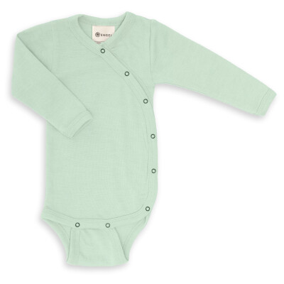 Wickelbody "pastellmint", 70% Wolle (kbT)/30% Seide