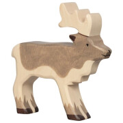 Holzfigur "Rentier - Waldtier", Holztiger,...
