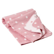 Decke Punkte "blushrosa/natur", 100% Baumwolle...