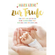 Glückwunschkarte "Alles Liebe zur Taufe" -...