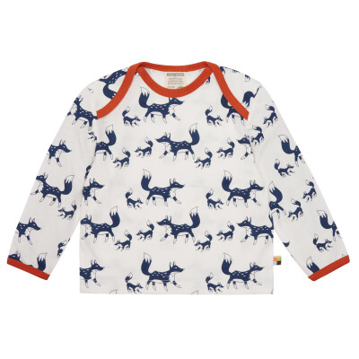 Shirt "Füchse ultramarine", 100% Baumwolle (kbA)