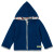 Jacke "Wollfleece Ultramarine", Kapuze, Wolle (kbT), Kapuzenfutter: Baumwolle (kbA)