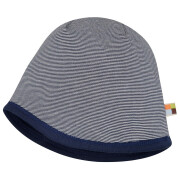 Wendemütze "ultramarin", außen aus Baumwoll-Fleece, 100% Baumwolle (kbA)