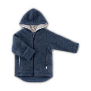 Wollfleece-Jacke "jeans-melange", 100%...