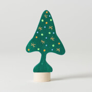 Jahreszeitenstecker "Weihnachtsbaum", Holz, Steckfigur für Geburtstagstisch oder Jahreszeitentisch