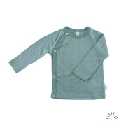 Baby-Wickelshirt "sage Wolle/Seide" aus edlem...